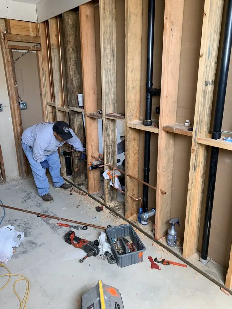 Commercial rough-in plumbing for Gas Line Repair in Bellemonte